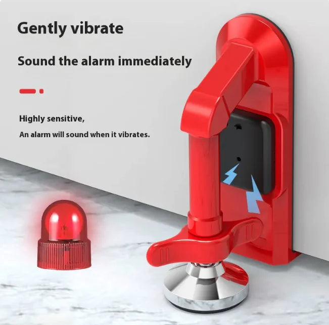Portable Alloy Door Stopper with Alarm for Hotel & Personal Safety