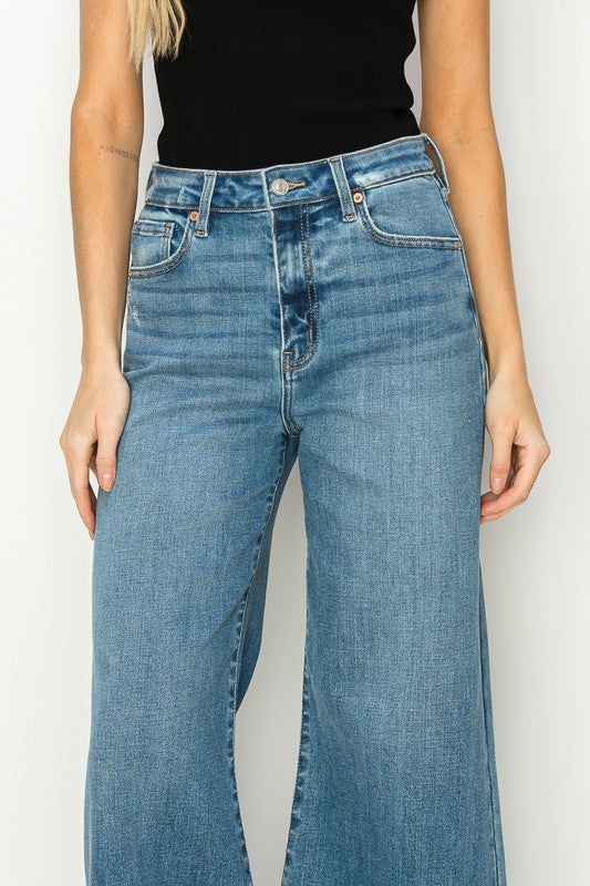 Asiatic Vintage High Rise Cropped Palazzo Jeans