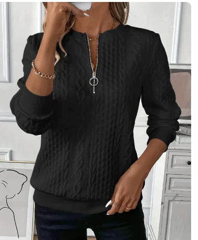 Iry™ Elegant Women's V-Neck Long Sleeve Top (One Piece)