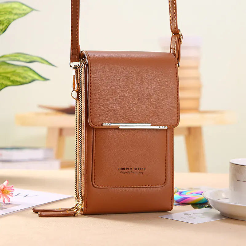 Asiatic Touch Screen Crossbody Phone Bag