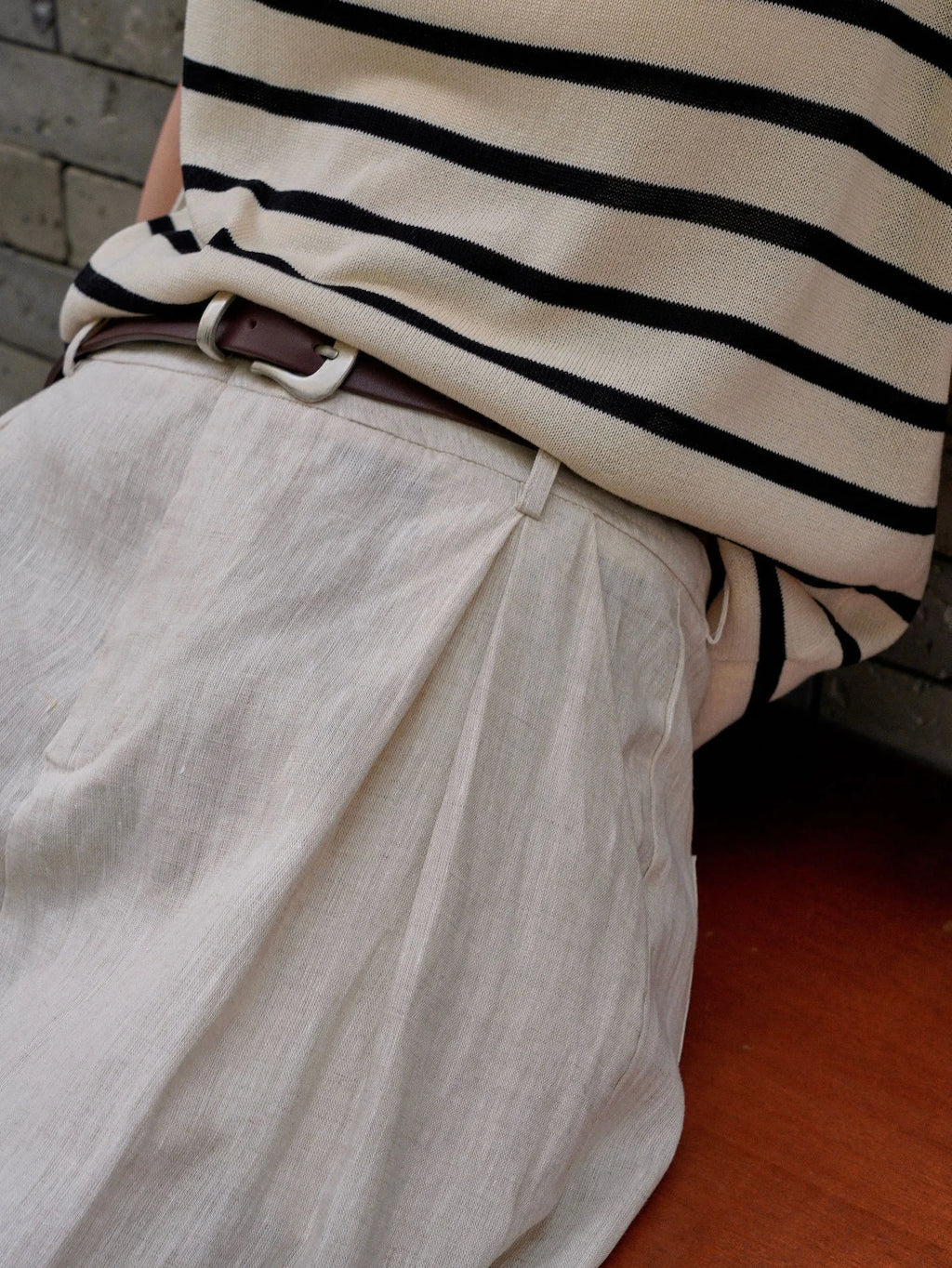 Korean Style Women's Linen Bermuda Shorts
