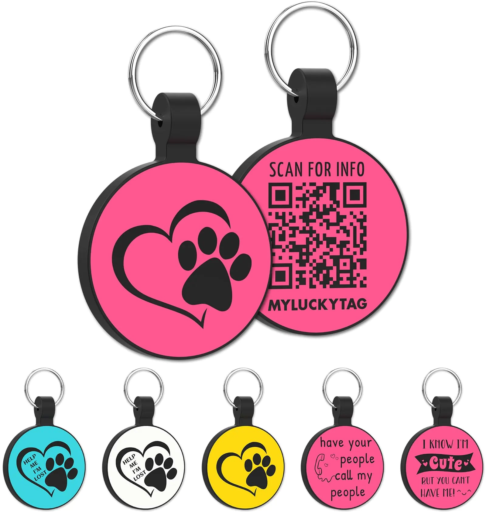 🐶 Smart NFC & QR Code Pet ID Tag: Peace of Mind  Instant GPS Location