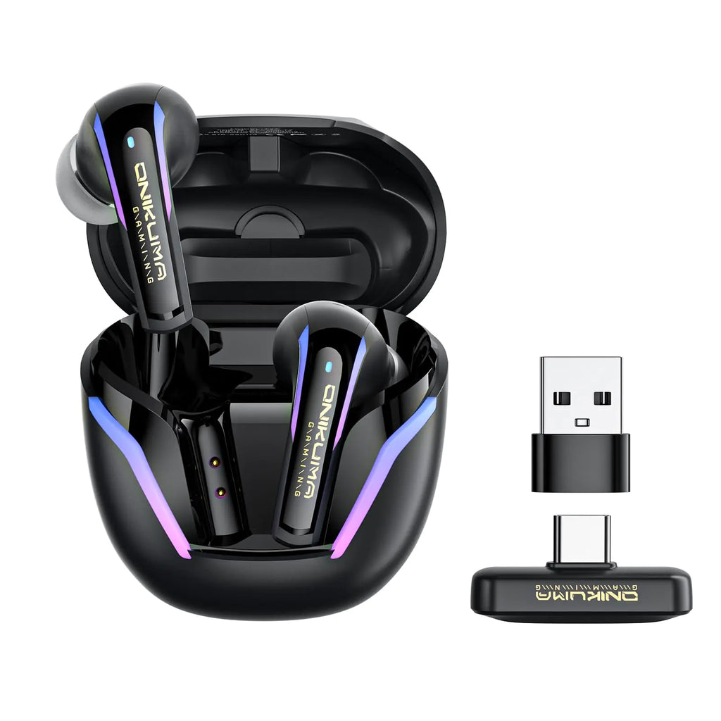 2.4G Wireless Gaming Earbuds with ENC Mic 20ms Low-Latency for PS5/4 Meta Quest 3/3S/2 2.4GHz Bluetooth