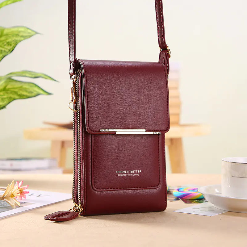 Asiatic Touch Screen Crossbody Phone Bag