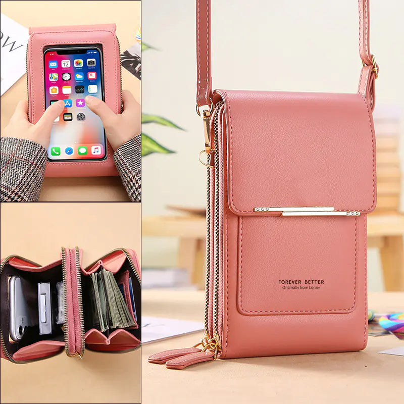 Asiatic Touch Screen Crossbody Phone Bag