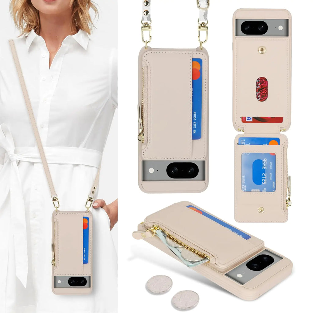 Cavor for Google Pixel 6 Case Wallet,Phone Case Crossbody with Strap